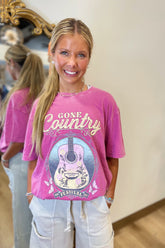 Gone Country Festival 1987 Graphic Tee Rose