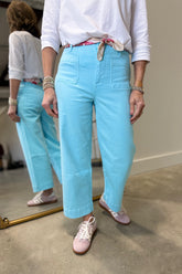 Renuar Cropped Wide Leg Pant Capri