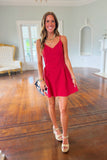 Go Dawgs Georgia Pleat Dress Red