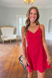 Go Dawgs Georgia Pleat Dress Red