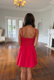 Go Dawgs Georgia Pleat Dress Red
