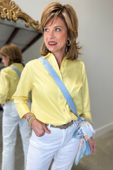 Foxcroft Marina Blouse Yellow
