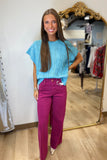 Cozy Cable Knit Sweater Blue
