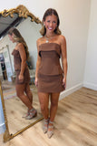 Cocoa Deluxe Strapless Skort Set