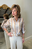 Charlie B Front Knot Blouse Brownie