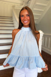 In The Grove Halter Neck Powder Blue