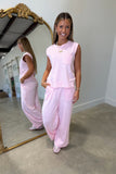 Soft Touch Knit Set Pink