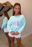 Sail Away Saturday Sweater Mint