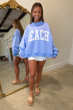 BEACH LAKE Reversible Mock Neck Sweatshirt