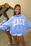 BEACH LAKE Reversible Mock Neck Sweatshirt