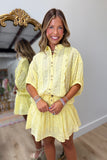 Romanticizing Eyelet Skort Yellow