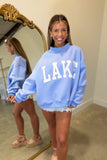 BEACH LAKE Reversible Mock Neck Sweatshirt
