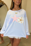 Coastal Keepsake Shell Top Blue