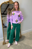 Throw Me Somethin' Green Wide Leg Jean