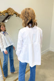Renuar Pleat Accent Blouse White
