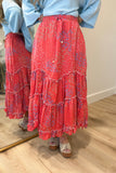 Raspberry Hill Floral Skirt