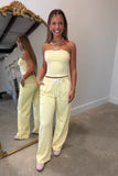 Sunkissed and Strapless Tube Set Yellow