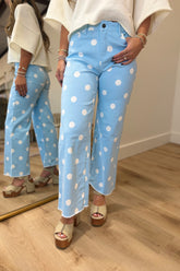 Good Life Polka Dot Jeans Blue