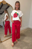 Berry Cute Sweater Cream