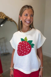 Berry Cute Sweater Cream