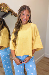 Fall Fest Short Sleeve Sweater Butter