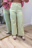 Hug Me Tight Jeans Chartreuse RESTOCK