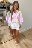 High Fashion Buckle Denim Shorts White