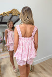Sweet Pink 2 Piece Short Set