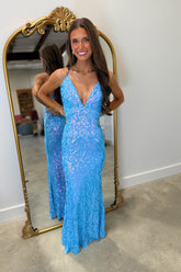 Jasmine's Jewel Prom Dress Blue