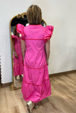Umgee Pia Ric Rac Dress Pink