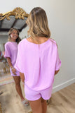 Soaking Up Sumer Short Set Violet