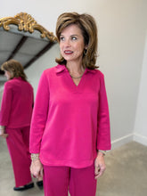 Multiples Johnny Collar Top Pink