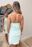 Toast in Tide Dress Mint
