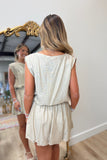 Tide Treasure Bubble Skirt Set Tan
