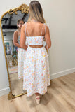 Petal Breeze Cutout Midi Dress