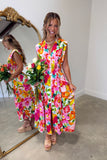 Stella Vibrant Floral Midi Dress