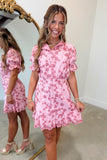 Timeless Petals Embroidered Dress Mauve