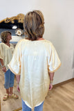 EGGcelent Choice V Neck Blouse Yellow