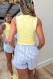 RD Style Rori Draped Sleeveless Top Yellow
