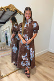 Chestnut Hill Floral Midi Dress