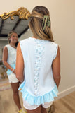 POL Floral Paradise Tank Blue