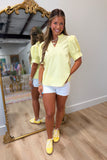 Sunshine and Summer Time Top Yellow