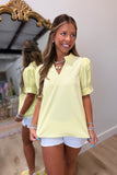 Sunshine and Summer Time Top Yellow