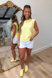 Sunny Side Tie Tank Yellow