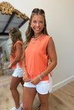 Sunny Side Tie Tank Orange