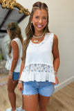 POL Floral Paradise Tank White