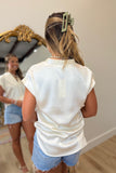 Golden Toast Satin Top Champagne