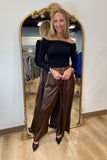 Business Babe Belted Pants Brown