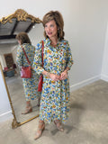 Boho Chic Floral Paisley Midi Dress