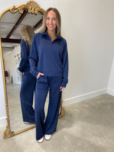 Ocean Drive Fleece Quarter Zip Top Navy